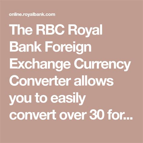 currency conversion rbc.